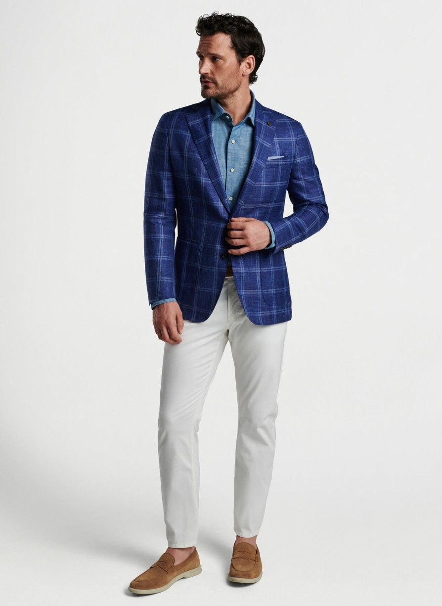 Peter Millar Sola Windowpane Soft Jacket Hot