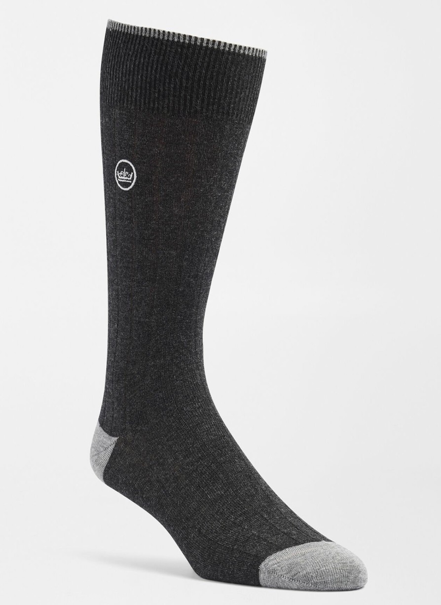 Peter Millar Solid Rib Crew Sock Best