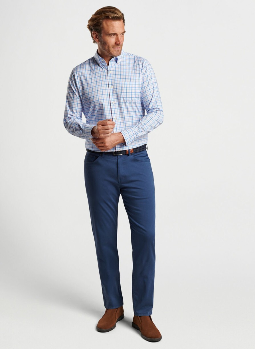 Peter Millar Cutler Cotton-Stretch Sport Shirt Best