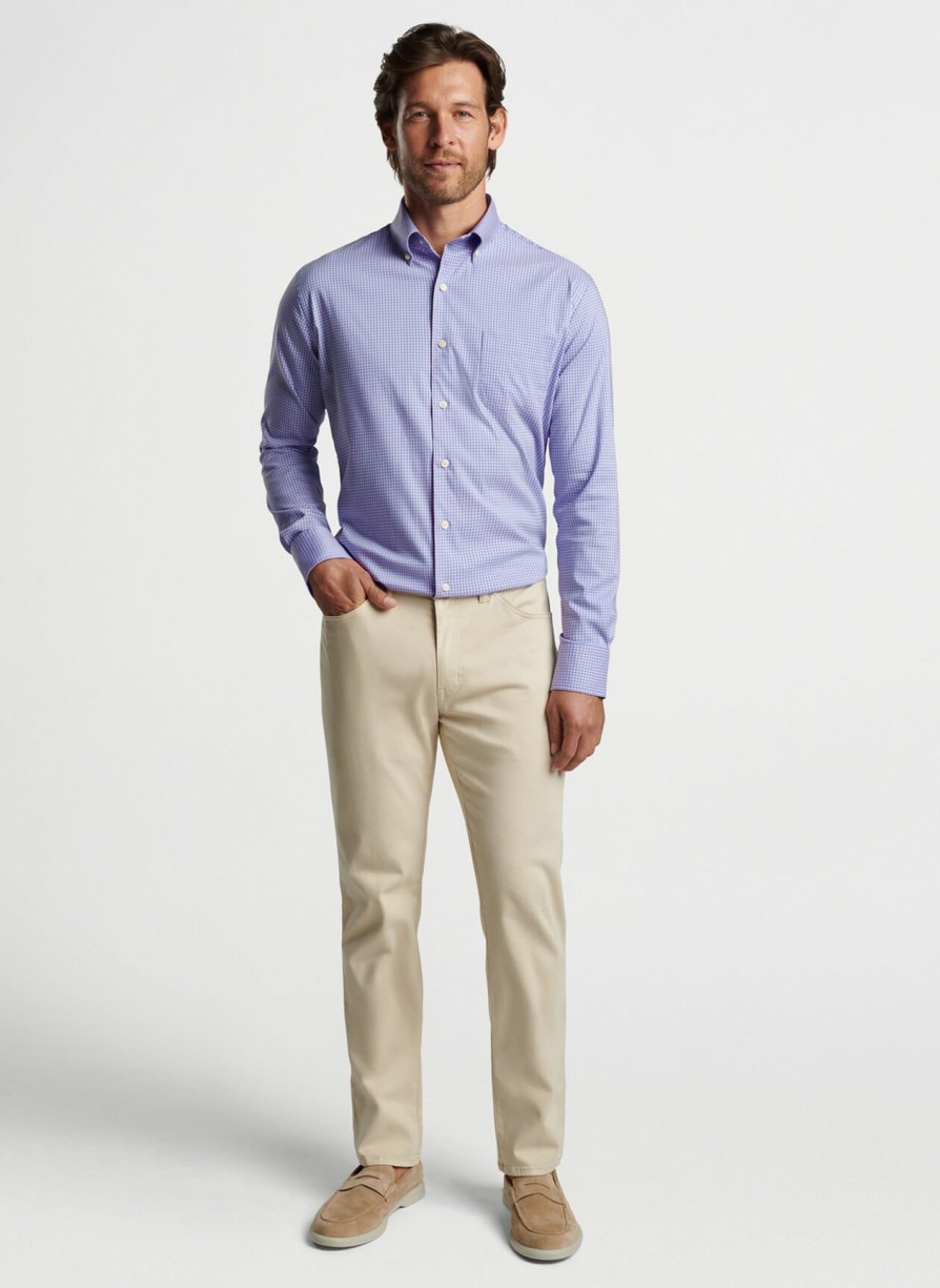 Peter Millar Winthrop Crown Lite Cotton-Stretch Sport Shirt Clearance