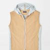 Peter Millar Solstice Performance Hybrid Full-Zip Hoodie Vest Hot