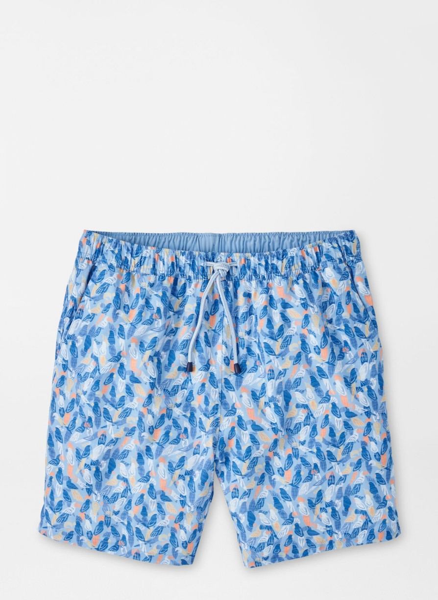 Peter Millar Parrot Talk Swim Trunk New