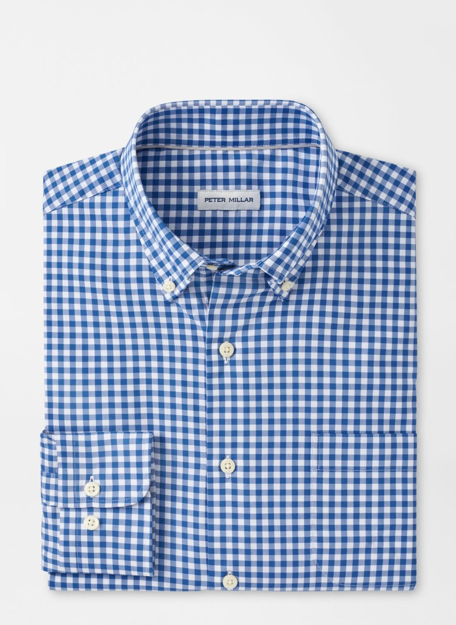 Peter Millar Trenton Crown Lite Cotton-Stretch Sport Shirt Clearance