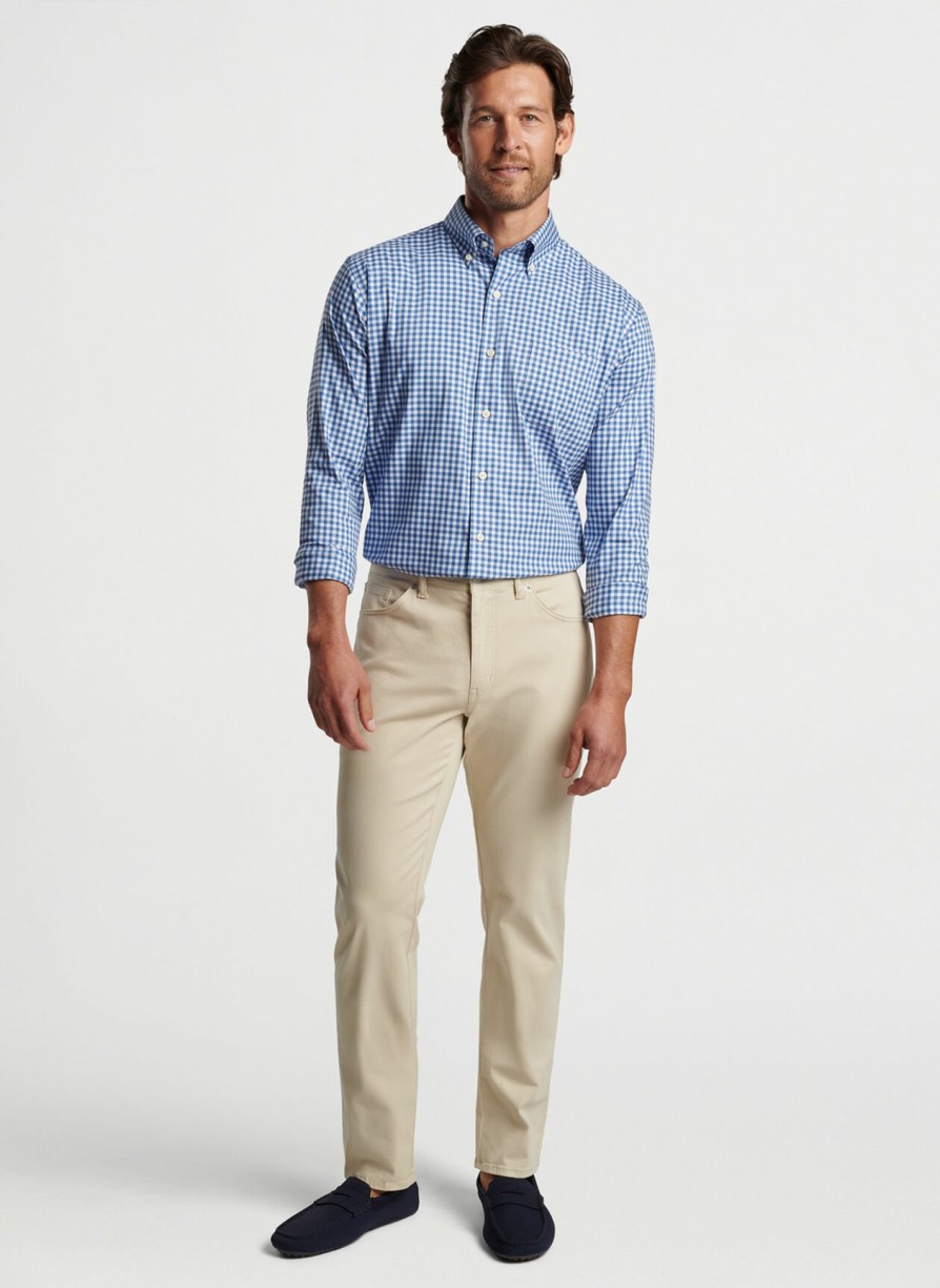 Peter Millar Trenton Crown Lite Cotton-Stretch Sport Shirt Clearance