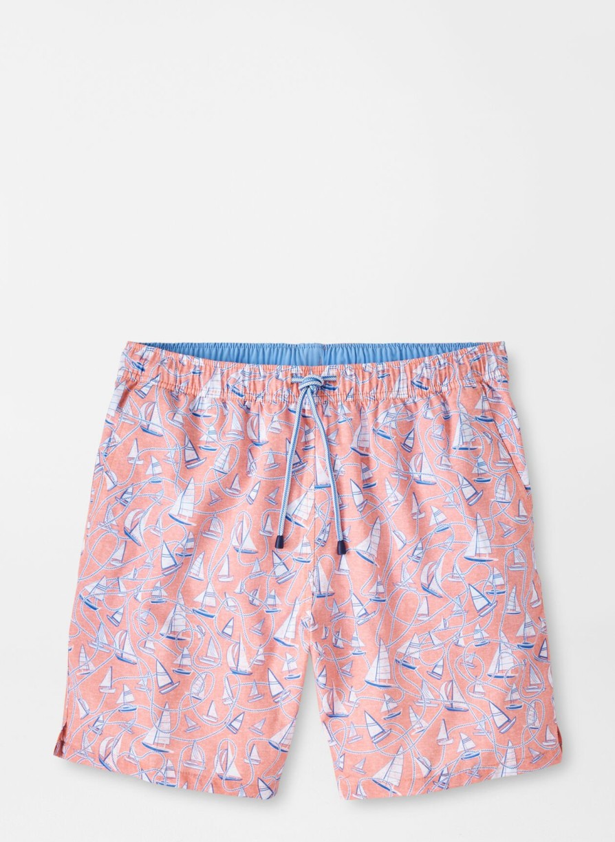 Peter Millar Boats And Ropes Swim Trunk Hot