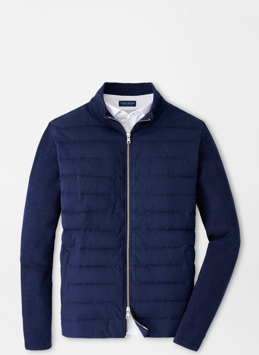 Peter Millar Smith Hybrid Seersucker Sweater Jacket Online