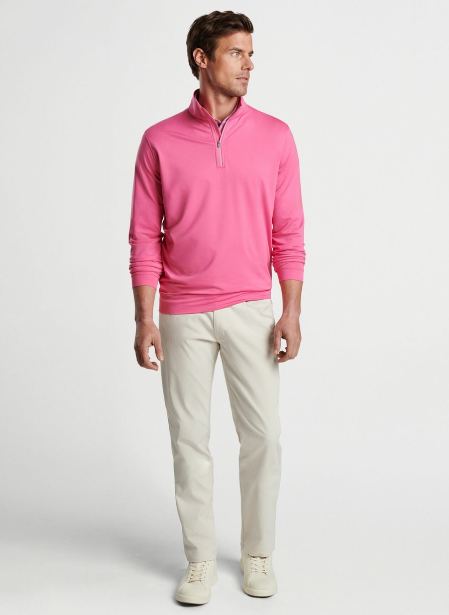 Peter Millar Perth Melange Performance Quarter-Zip Clearance