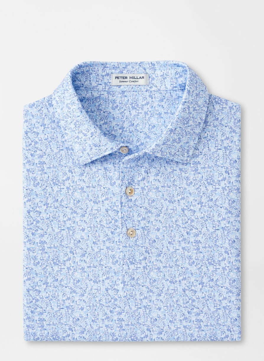 Peter Millar Dazed And Transfused Performance Jersey Polo Hot