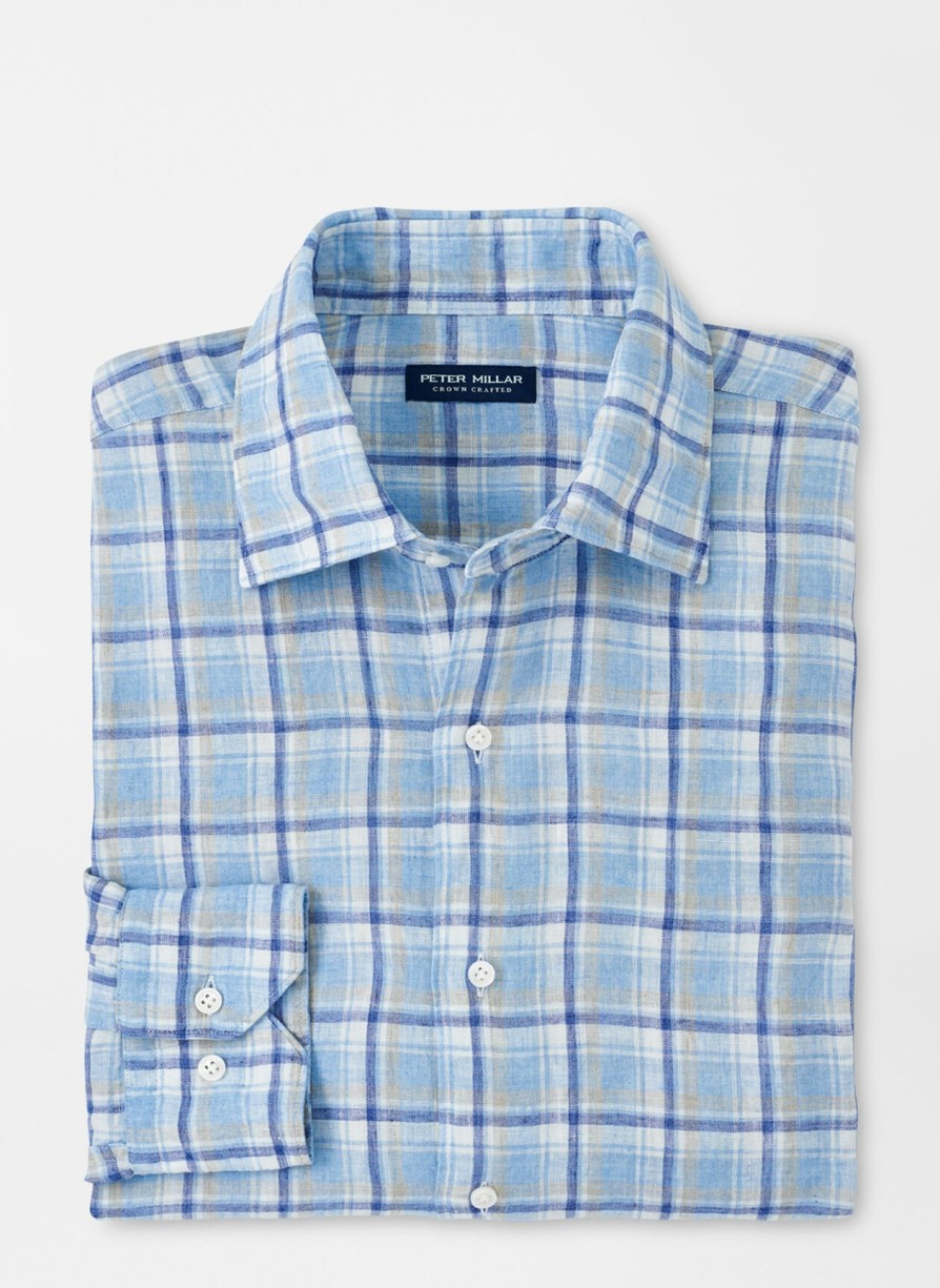 Peter Millar Woodlawn Linen Sport Shirt Wholesale