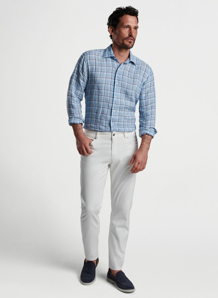 Peter Millar Woodlawn Linen Sport Shirt Wholesale