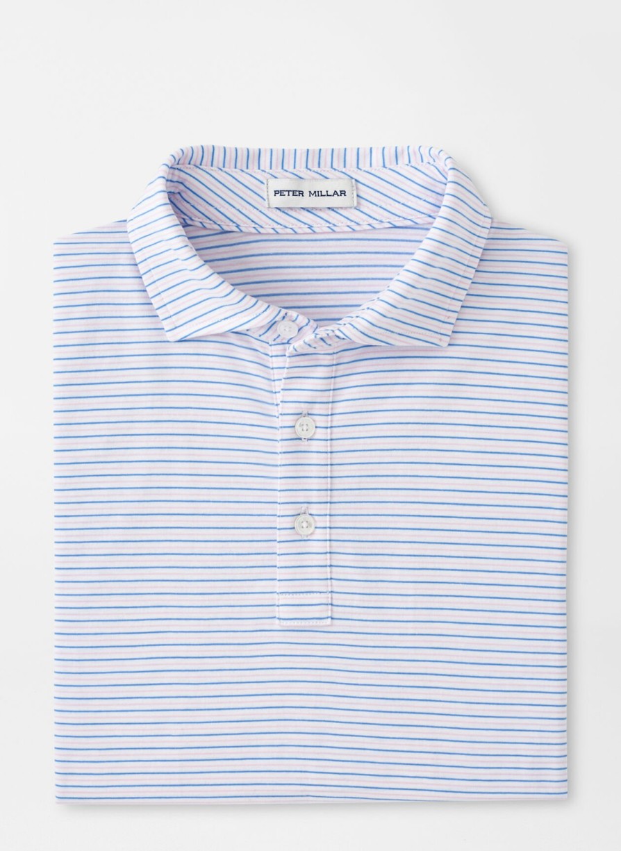 Peter Millar Crown Comfort Cotton Polo Range Stripe Wholesale