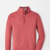 Peter Millar Perth Youth Oval Stitch Performance Quarter-Zip Hot