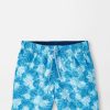 Peter Millar Linework Monstera Youth Swim Trunk Hot