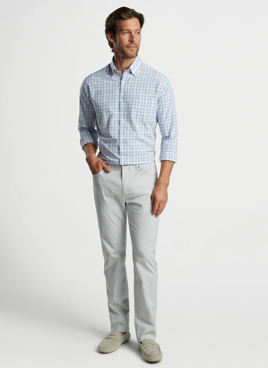 Peter Millar Roxbury Performance Poplin Sport Shirt Clearance