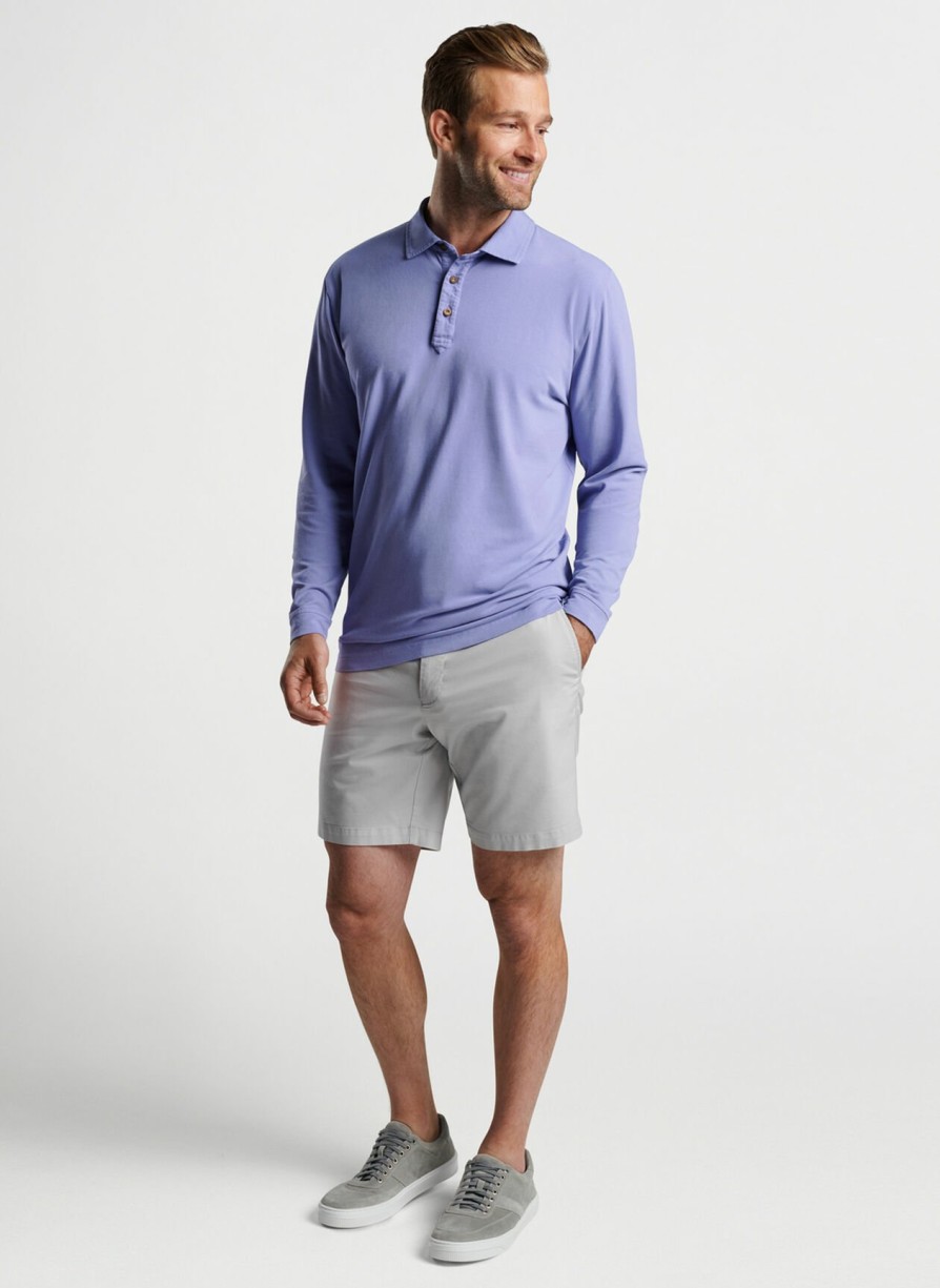 Peter Millar Lava Wash Long-Sleeve Polo Best