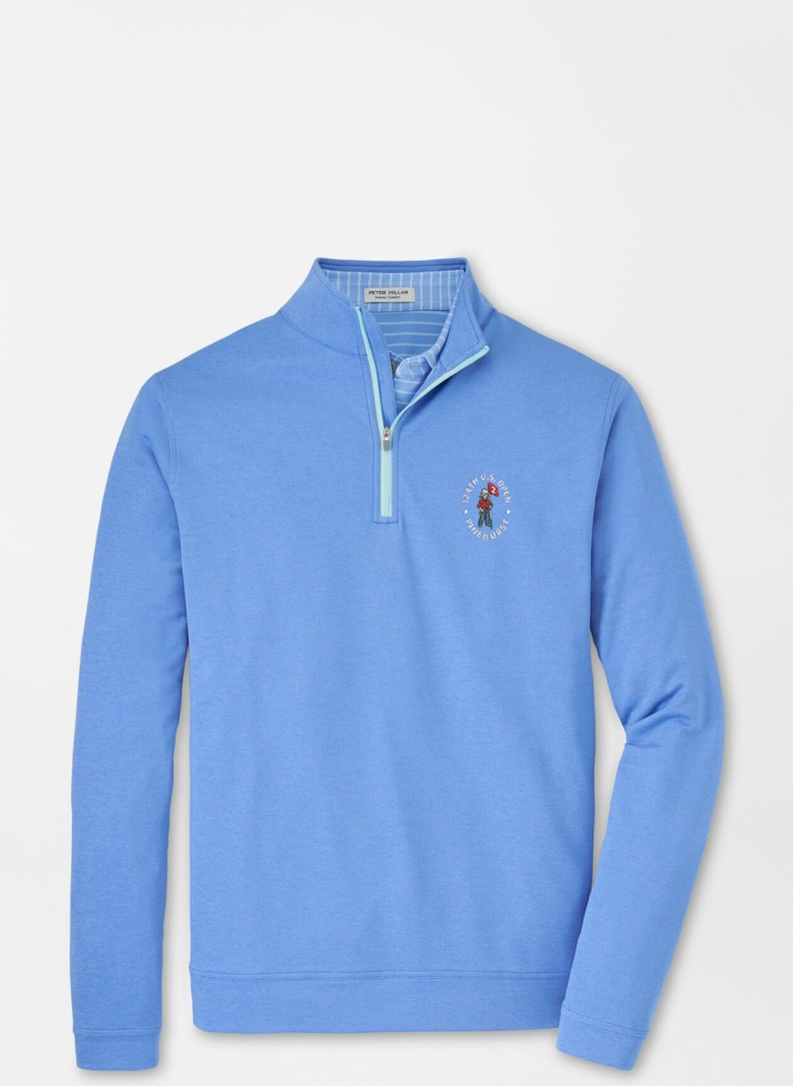 Peter Millar 124Th U.S. Open Perth Melange Performance Quarter-Zip New