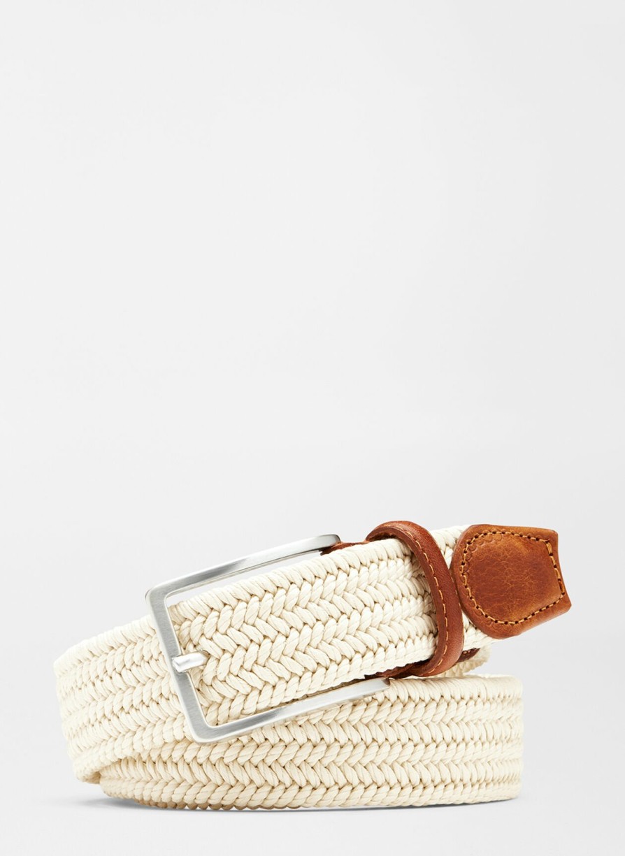 Peter Millar Waxed Braided Belt Hot