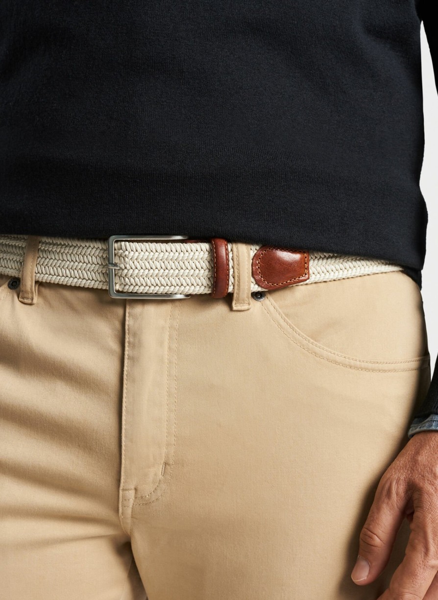 Peter Millar Waxed Braided Belt Hot