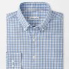 Peter Millar Cutler Crown Lite Cotton-Stretch Sport Shirt New