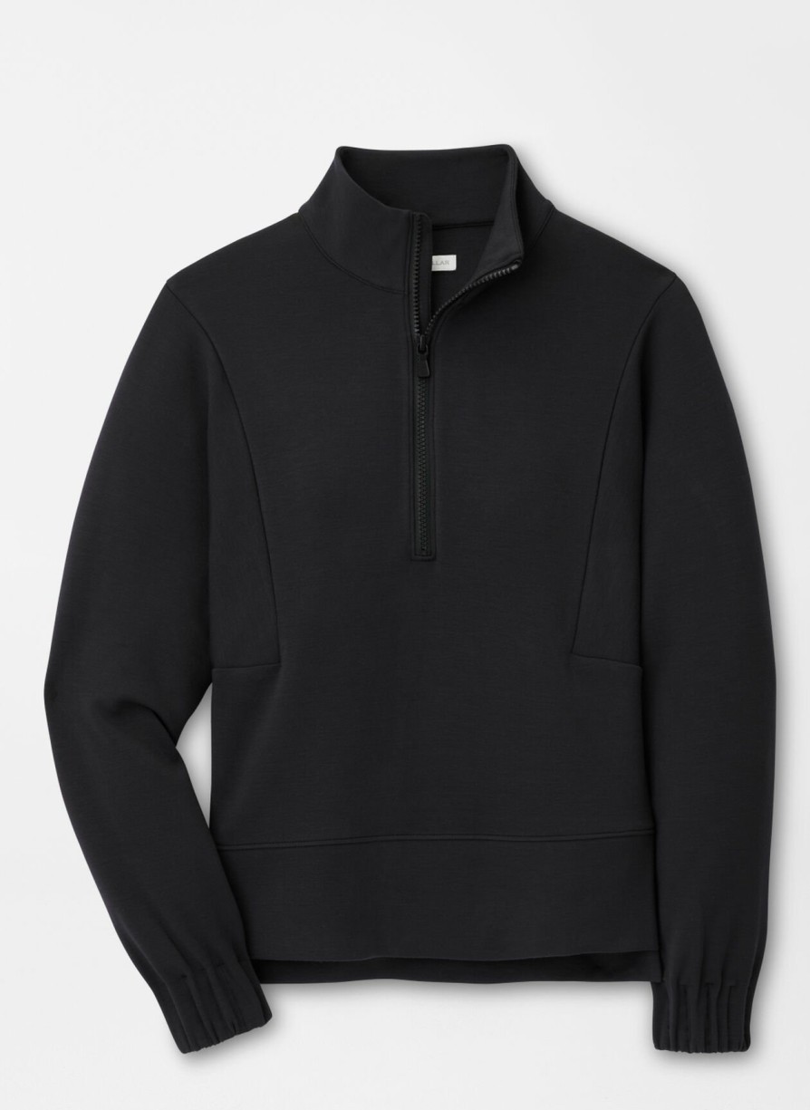 Peter Millar Flora Knit Half-Zip Pullover Hot