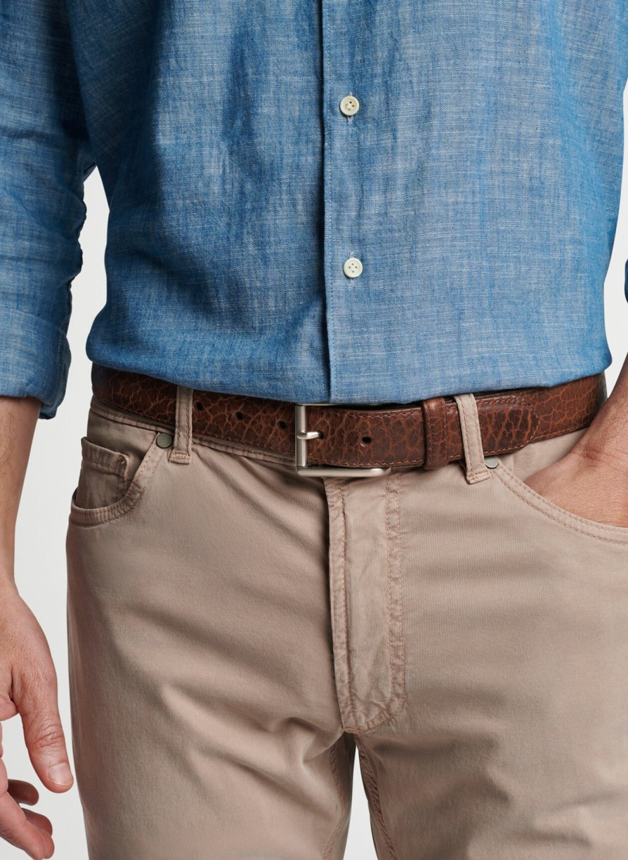 Peter Millar Pebble Bison Belt Wholesale