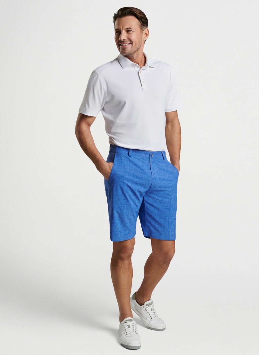 Peter Millar Solid Stretch Mesh Polo Clearance