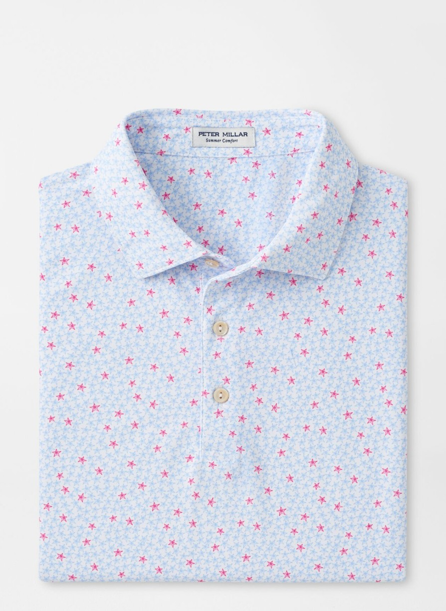 Peter Millar Starfish Performance Mesh Polo Clearance