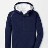 Peter Millar Weld Youth Half Snap Hoodie Clearance