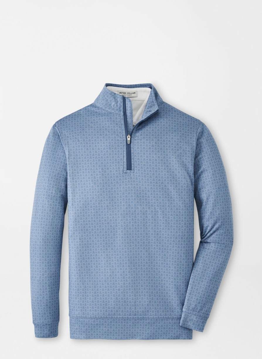 Peter Millar Perth Youth Skull In One Performance Quarter-Zip Hot