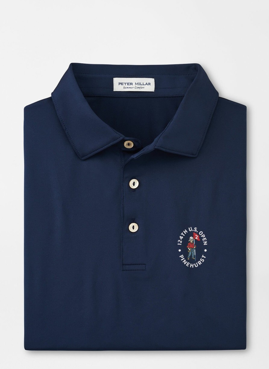 Peter Millar 124Th U.S. Open Solid Performance Jersey Polo Wholesale