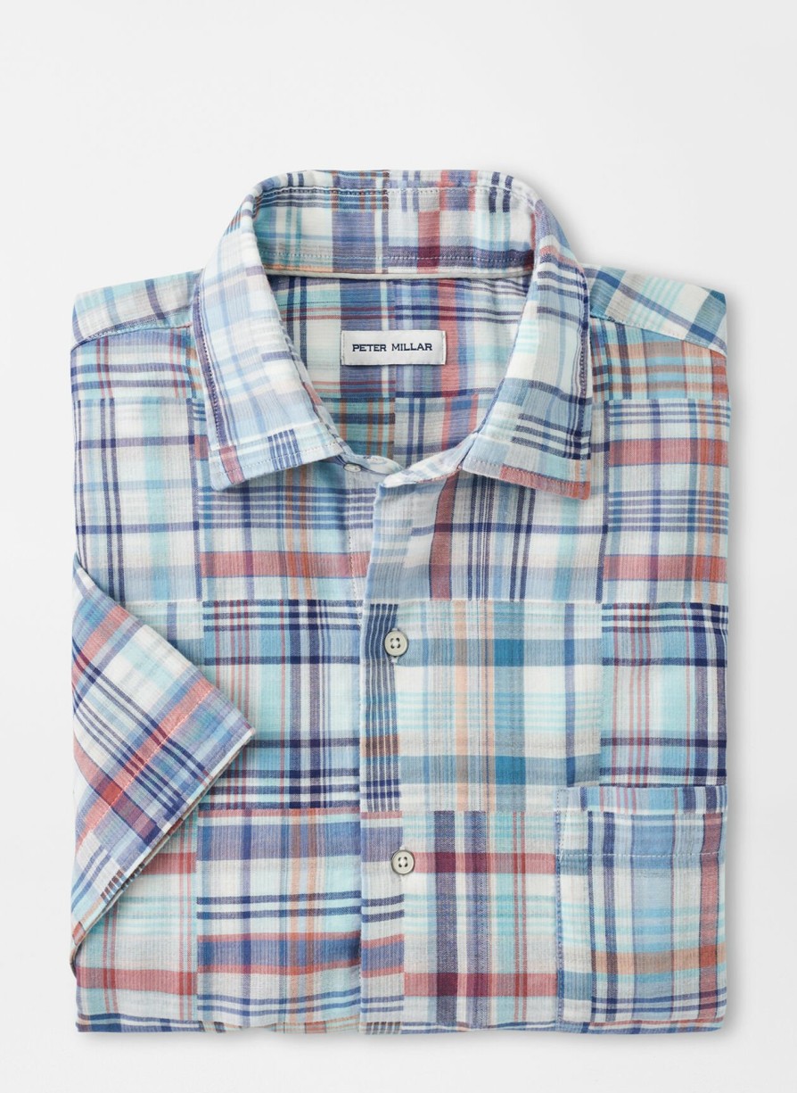 Peter Millar Cabana Madras Cotton Sport Shirt Online