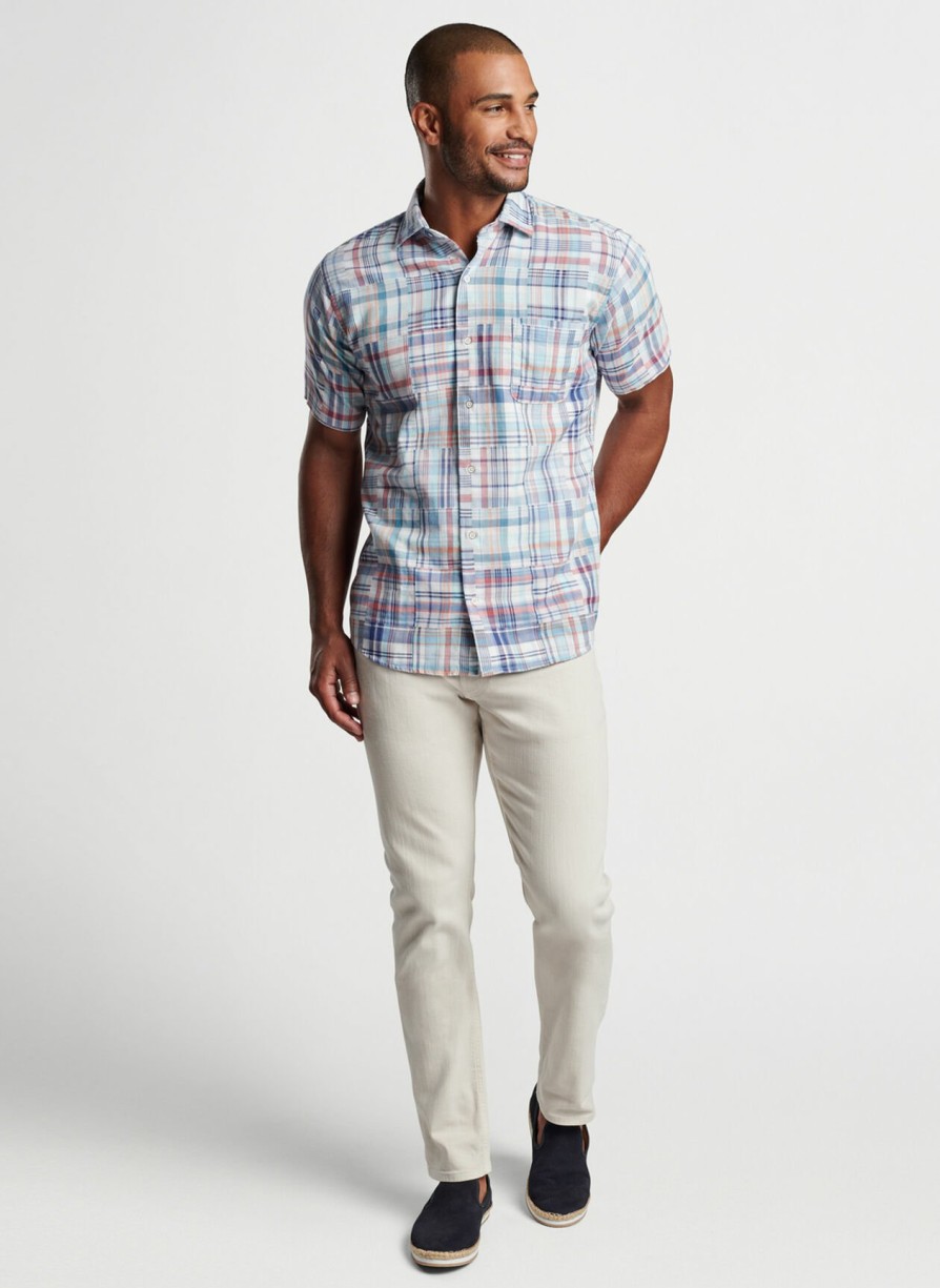 Peter Millar Cabana Madras Cotton Sport Shirt Online